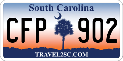 SC license plate CFP902