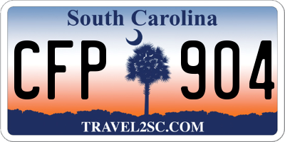 SC license plate CFP904