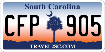 SC license plate CFP905