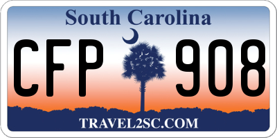 SC license plate CFP908