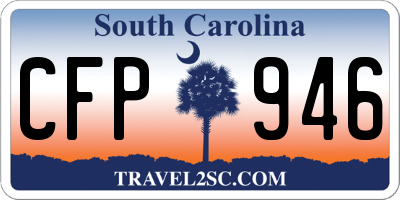 SC license plate CFP946