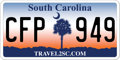 SC license plate CFP949