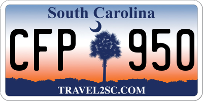 SC license plate CFP950