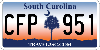 SC license plate CFP951