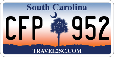 SC license plate CFP952