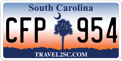 SC license plate CFP954