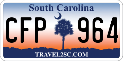 SC license plate CFP964