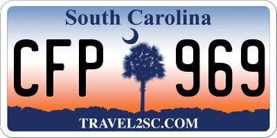 SC license plate CFP969