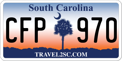 SC license plate CFP970