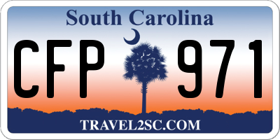SC license plate CFP971