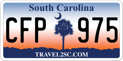 SC license plate CFP975