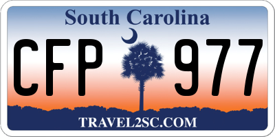 SC license plate CFP977