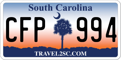 SC license plate CFP994