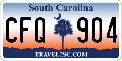 SC license plate CFQ904