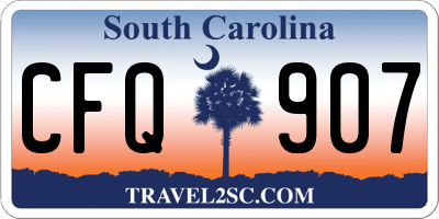 SC license plate CFQ907
