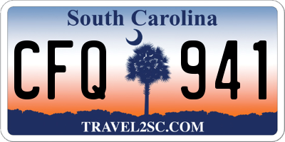 SC license plate CFQ941