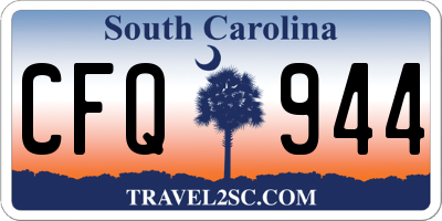 SC license plate CFQ944