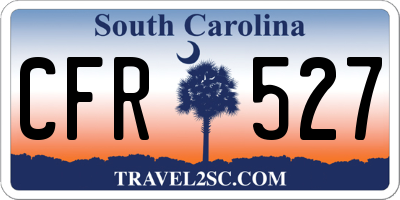 SC license plate CFR527