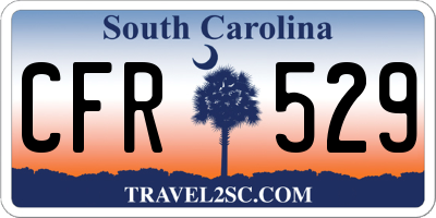 SC license plate CFR529