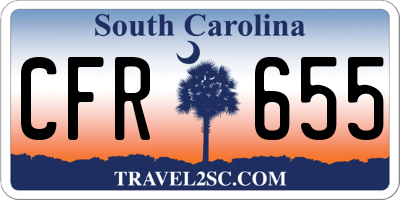SC license plate CFR655