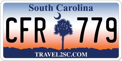 SC license plate CFR779