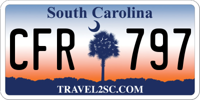 SC license plate CFR797
