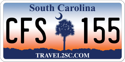 SC license plate CFS155