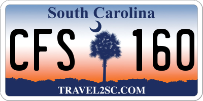 SC license plate CFS160