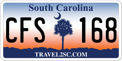 SC license plate CFS168