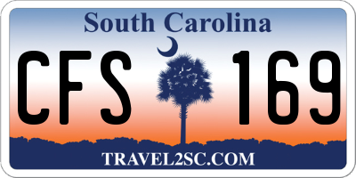 SC license plate CFS169