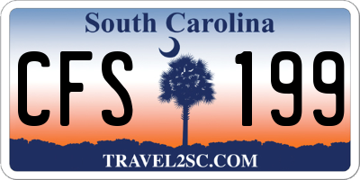 SC license plate CFS199
