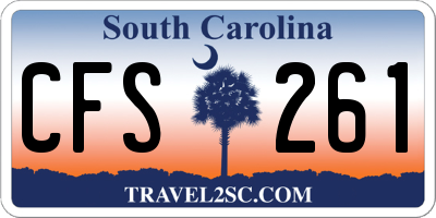 SC license plate CFS261