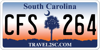 SC license plate CFS264