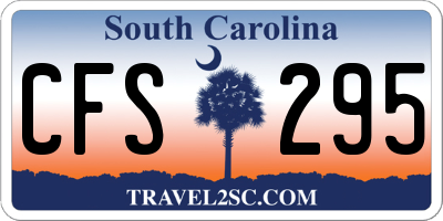 SC license plate CFS295