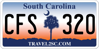 SC license plate CFS320