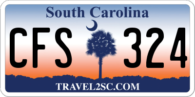 SC license plate CFS324