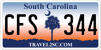 SC license plate CFS344