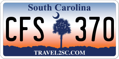 SC license plate CFS370