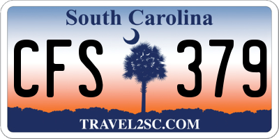 SC license plate CFS379