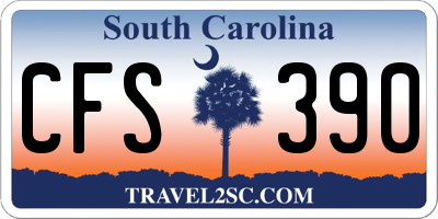 SC license plate CFS390