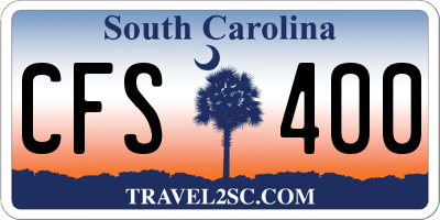 SC license plate CFS400