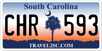 SC license plate CHR593