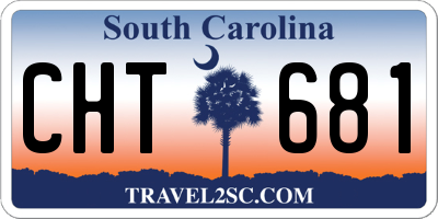 SC license plate CHT681