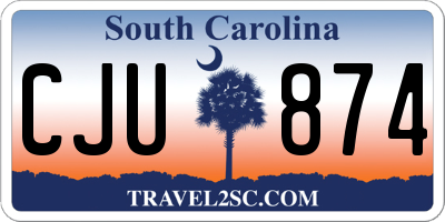 SC license plate CJU874