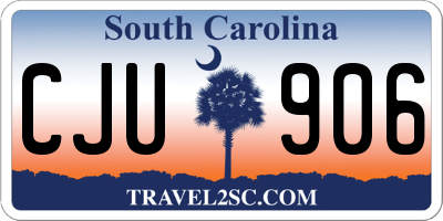 SC license plate CJU906