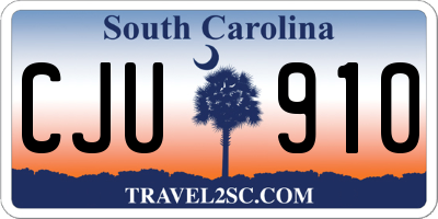 SC license plate CJU910