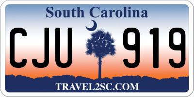 SC license plate CJU919