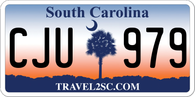 SC license plate CJU979
