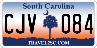 SC license plate CJV084
