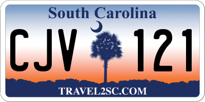 SC license plate CJV121